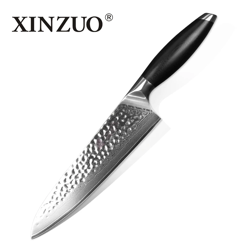 XINZUO " дюймовый нож Gyuto 10Cr15CoMoV японский Дамасская сталь Newarrival кухонные инструменты поварские ножи G10 Ручка