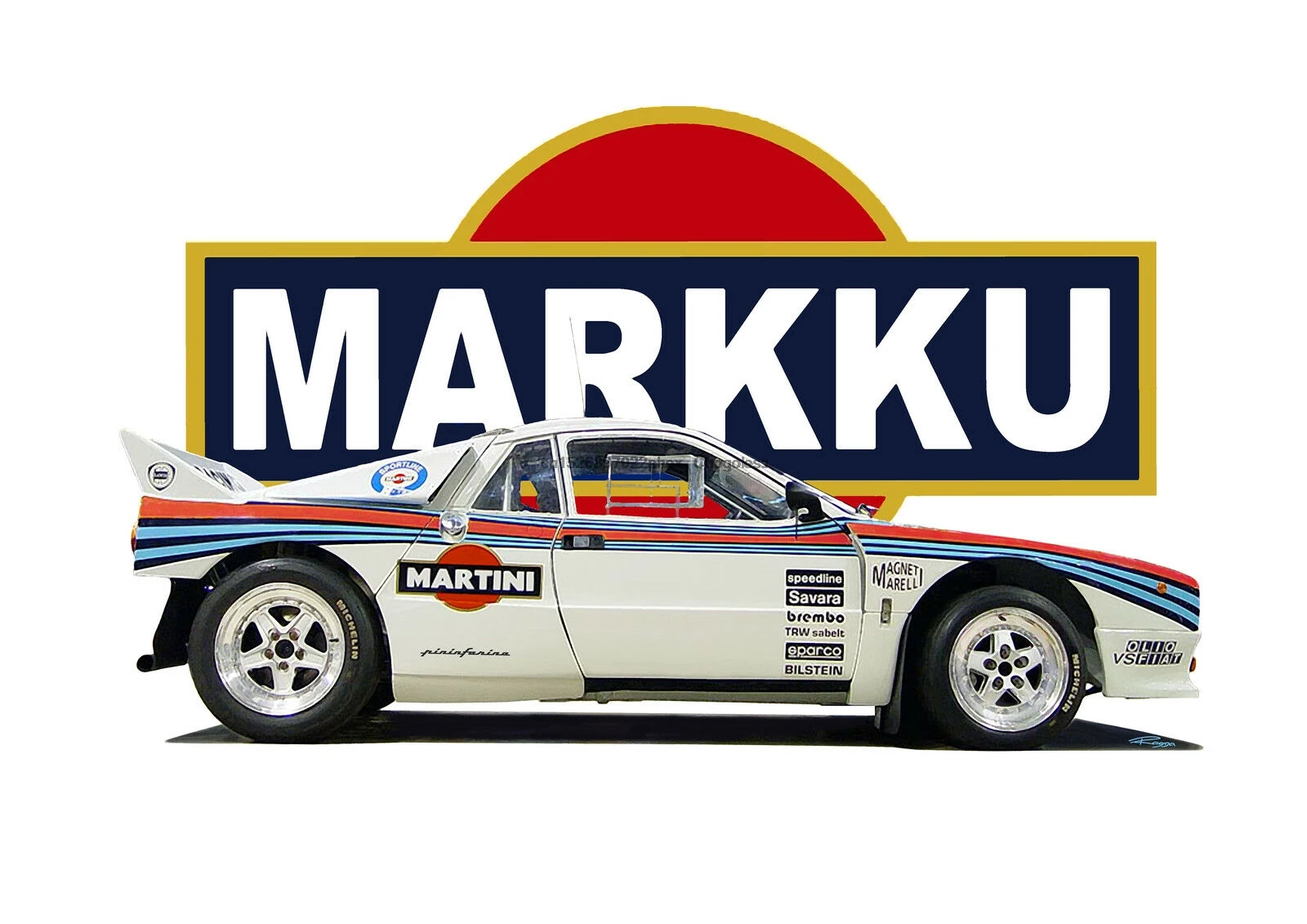 Футболка LANCIA 037. Раллийный автомобиль. WRC. Классический Ретро. Бета монтескарло.