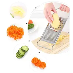 Кухонный Многофункциональный слайсер терка из нержавеющей стали рубанок для овощей фруктов моркови лук картофель ломтик инструмент