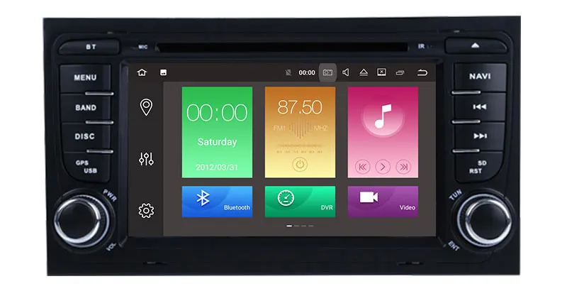 Top 7 Inch Android 9.0 Octa core Car DVD Stereo Player For Audi A4 S4 2002-2008 Canbus WIFI Radio GPS Bluetooth Multimedia Carplay 6