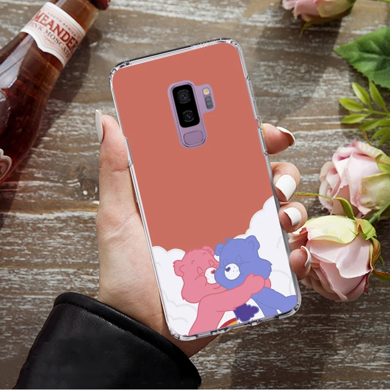 A14 INS Korea Care Bear Rainbow TPU мягкие Аксессуары для мобильного телефона чехол для Samsung S6 edge plus S7 edge S8 Plus S9 Plus note 8 9 - Цвет: A14