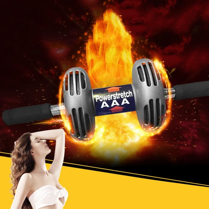 Abdominal Exercise Wheel Multifunctional Abdominal Device Double Revolving Abdominal Fitness Wheel Muscle Fitness Equipment