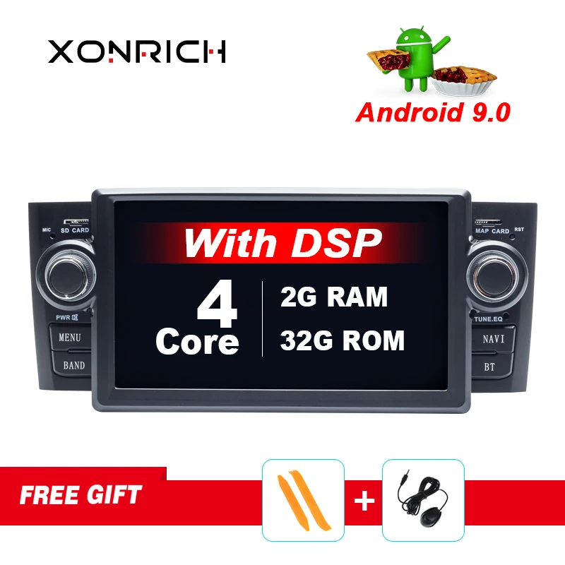 4G 64G DSP Android 9,0 автомобильный dvd-плеер для Fiat Grande Punto Linea 2007-2012 gps навигация Мультимедиа Радио экран