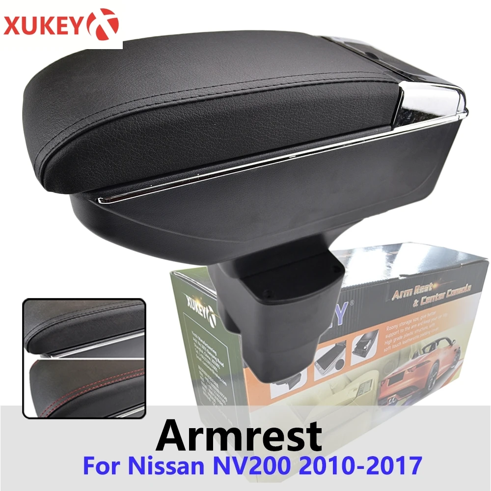 Центральный подлокотник Xukey для Nissan NV200 Evalia 2010-2017 черный центральный консоли
