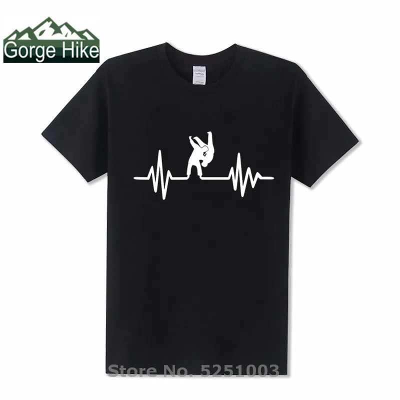 

Heartbeat Design Taekwondo boy popular T-Shirt Kickboxing Muay Thai Printed T Shirt Casual Kung Fu Shirt Fashion Karate Men Tops
