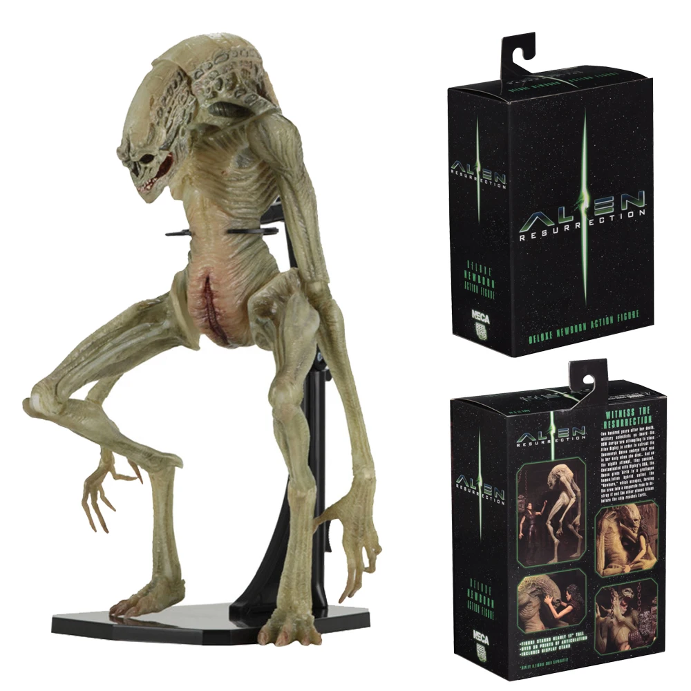7inch Original NECA Aliens Vs Predator Figure Alien Resurrection Delune Newborn Action Toy Horror Doll Gift | Игрушки и хобби