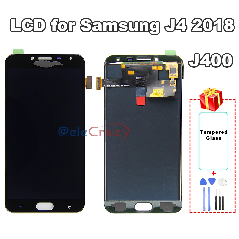 100% протестированный для SAMSUNG Galaxy J4 2018 J400 J400F J400H J400G J400P ЖК дисплей с сенсорным