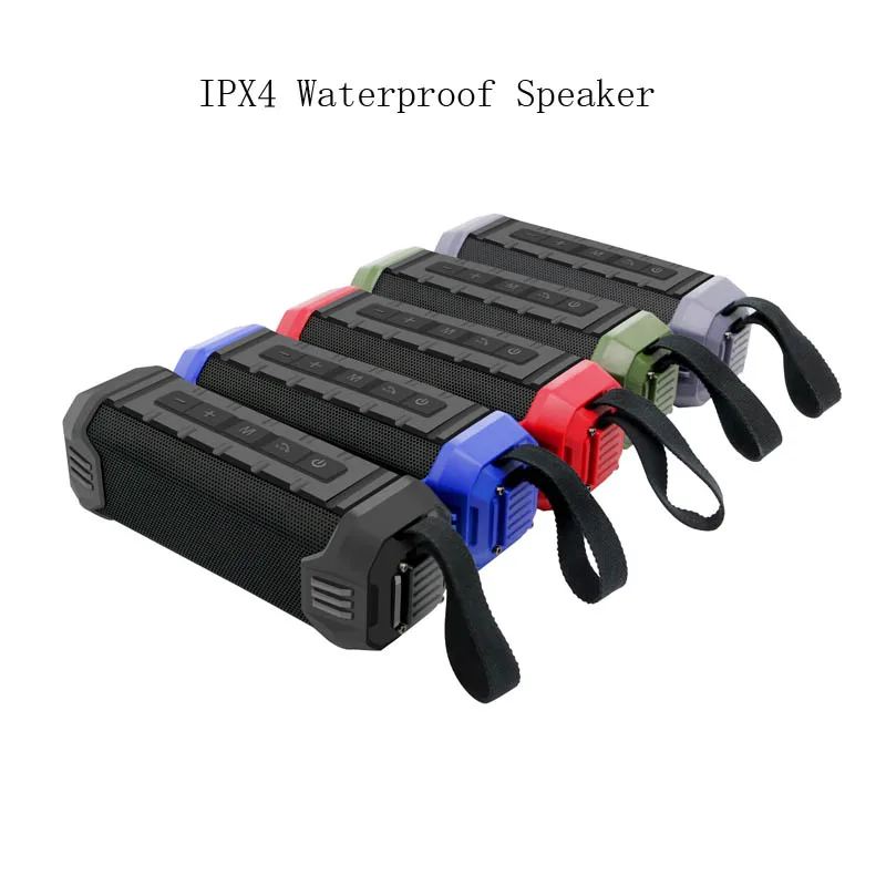

16w Wireless Bluetooth Speaker Portable Column Outdoor Speaker Subwoofer Sound Bar with Mic Support FM Radio TF USB Music Player