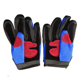 

Children Kids Outdoor Sport Gloves Full Finger Riding Gloves Off-Road Bicycle Motorcycle Breathable Grid Leisure Glove