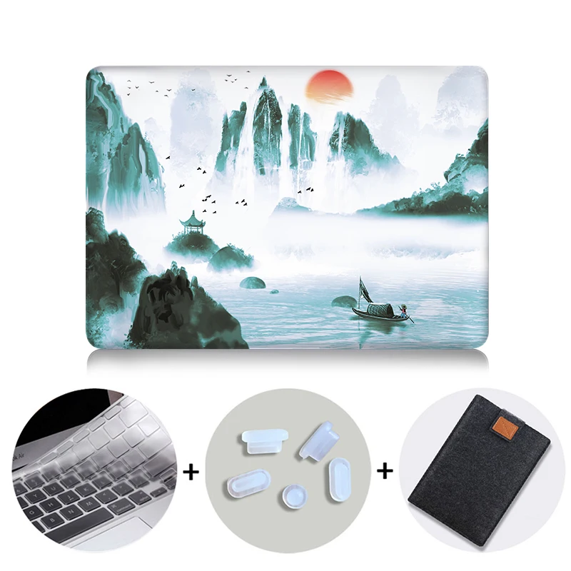Чехол для ноутбука MTT с чернилами для Macbook Pro Air retina 11 12 13 15 16 дюймов, жесткий чехол для Macbook Pro 13,3 15,4, чехол - Цвет: MB02