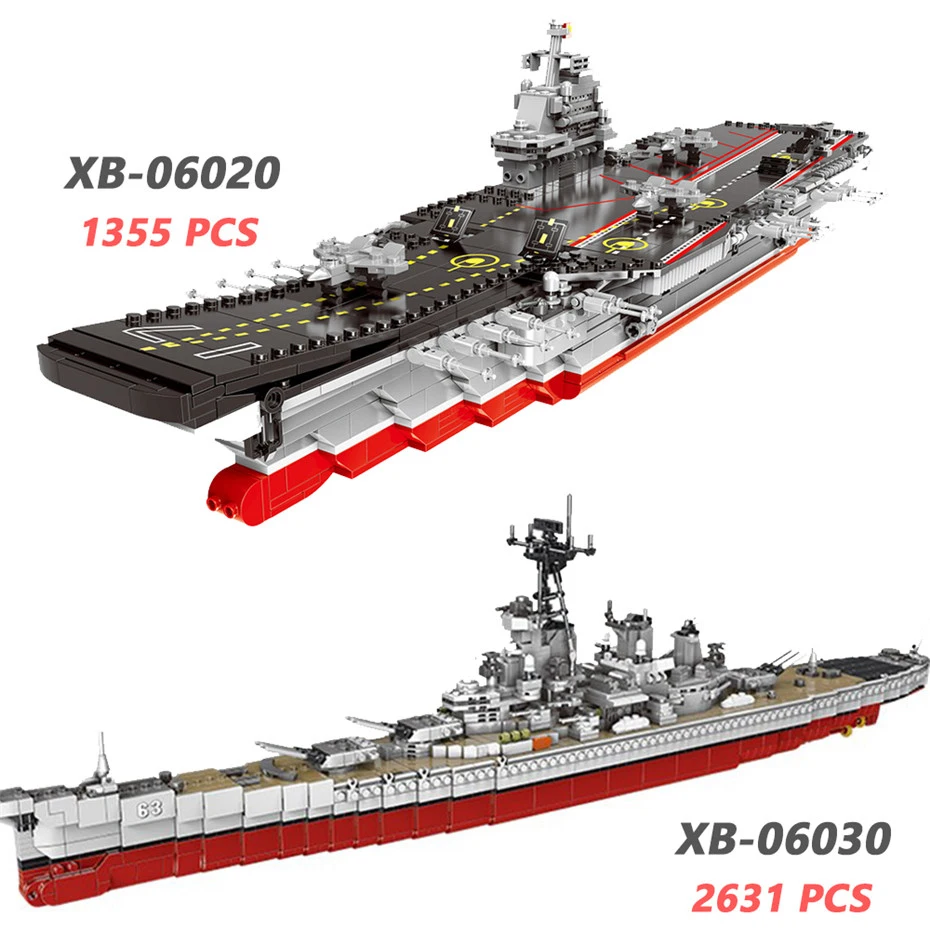 06020/06030 Военная серия авианосец USS Missouri набор линкоров строительные блоки кирпичи совместимы с военный корабль 001A
