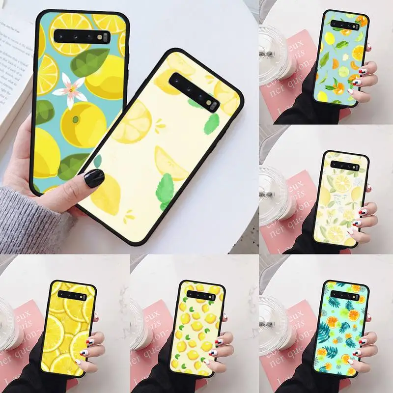 

lemon food fruit summer Phone Case For Samsung Galaxy S8 S9 S10 Plus Lite S10E Note 3 4 5 6 7 8 9 10 Pro cover