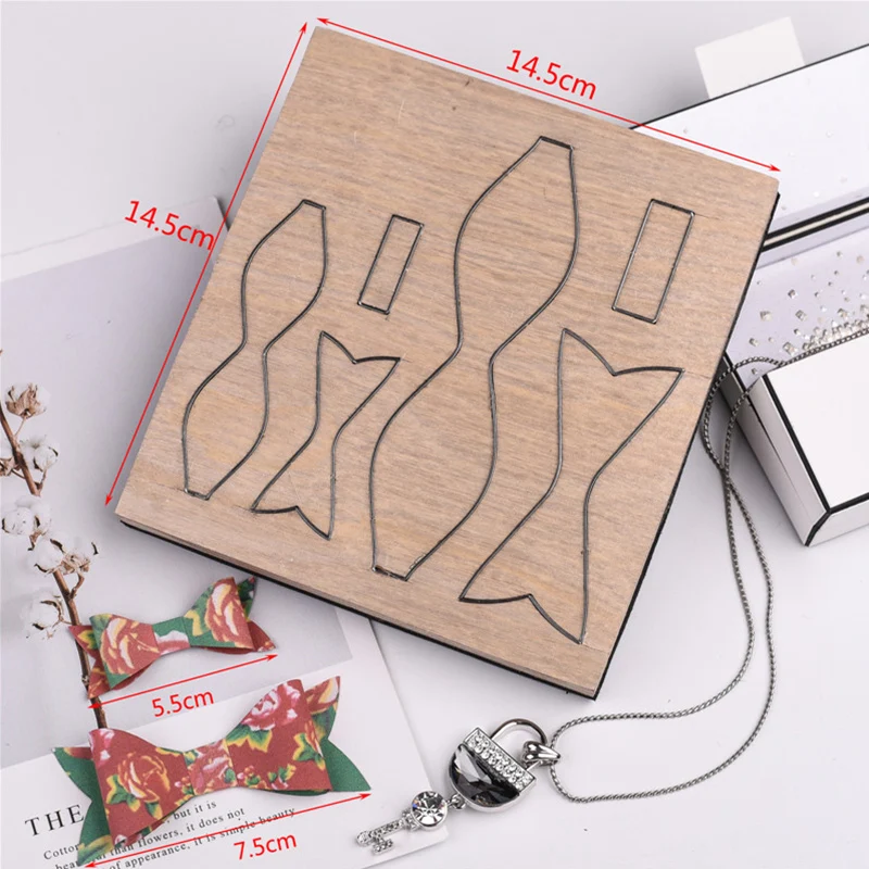 

New BOW Wooden Die Bow-Tie Craft s Cutting Cuts Cutter Wood Knife Mold Scrapbooking 3d For Card Making