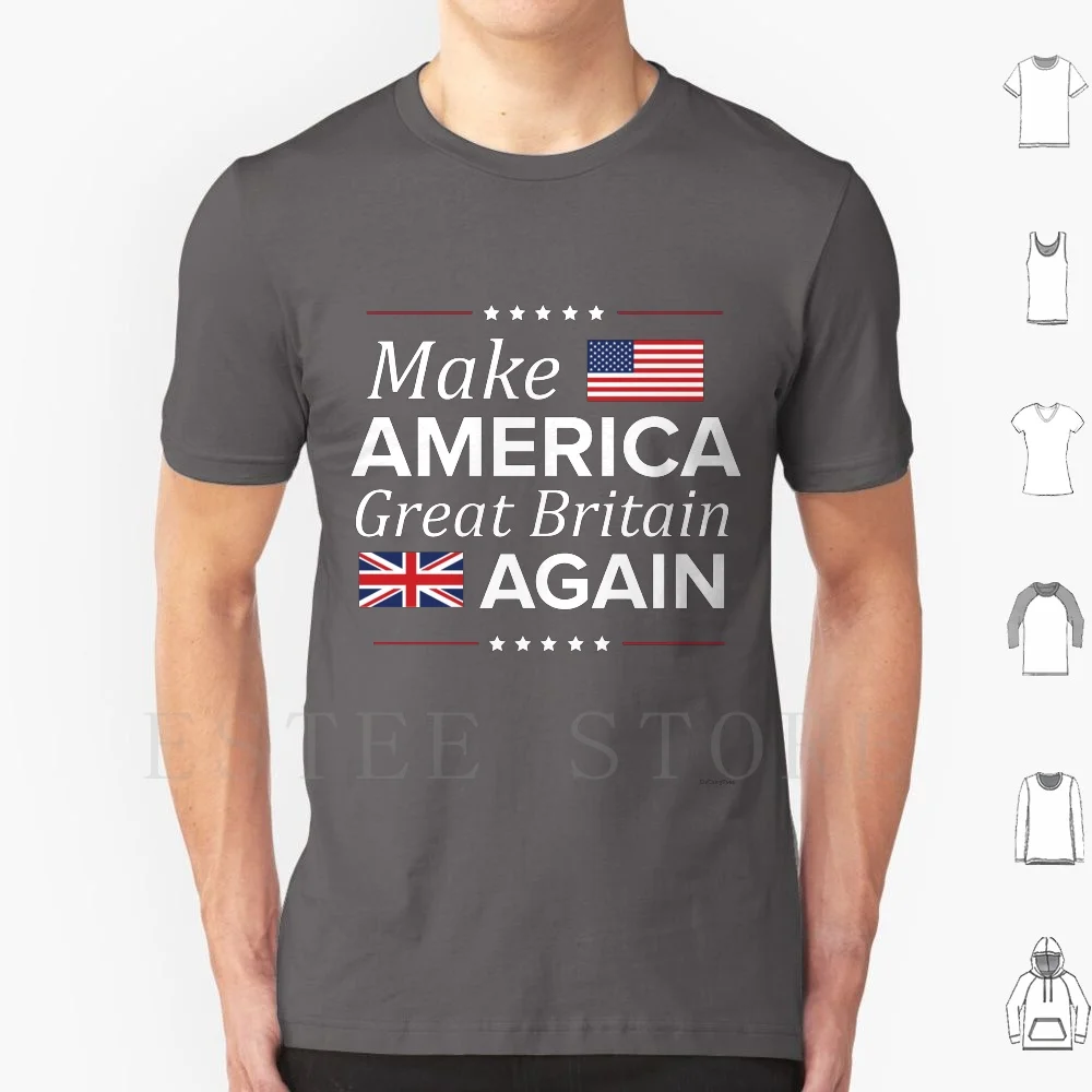 Make America Gran Bretagna Again T Shirt Uomo Cotone 6Xl British Brits Gran Bretagna Queen Elizabeth Queen God Save The Queen Great