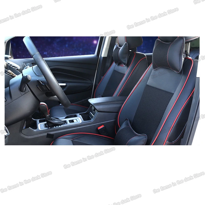 Lsrtw2017 роскошный кожаный коврик для автомобильного сиденья Ford Kuga Escape 2015 2016 2017