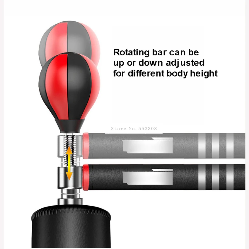 Обновленный напольный боксерский мешок, боксерская колонка, скоростной мяч с поворотом на 360 градусов, штанги, спортивный песочный мешок, сброс давления, фитнес