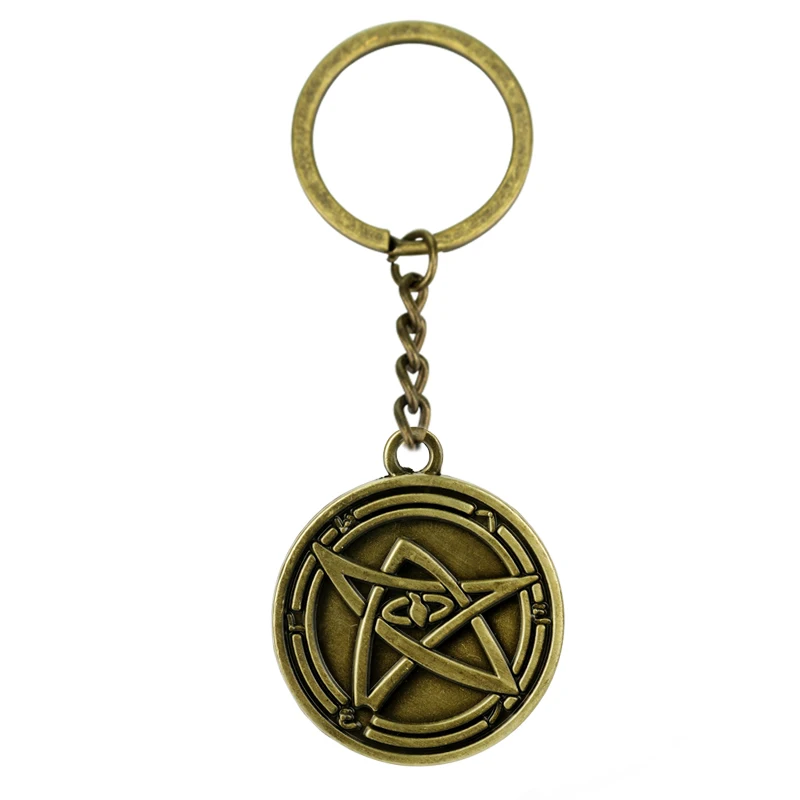 Cthulhu Mythos Keychain God Yog Sothoth Star System Logo Pendant Key Ring Holder 