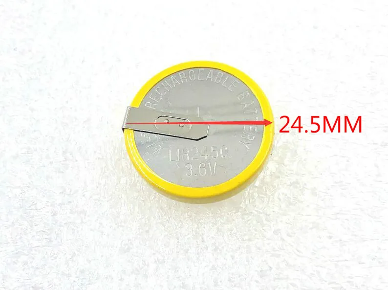 Новинка! 2 шт настоящий LIR2450 LIR 2450 Li-Ion 3,6 V аккумулятор для монет