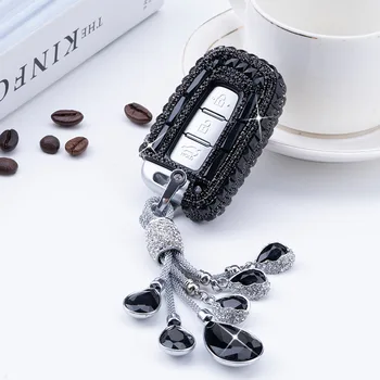 

Diamond 3 4 Button Car Key Case Cover For Hyundai Accent Elantra IX35 Genesis Coupe Sonata S264 Remote Smart Protection Shell