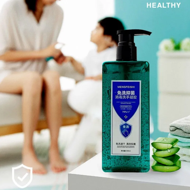 

500ml High Capacity Hand Sanitizer MENGFEISHI Natural Lavender & Vanilla Moisturizing Antibacterial Disinfection Gel Hand Care