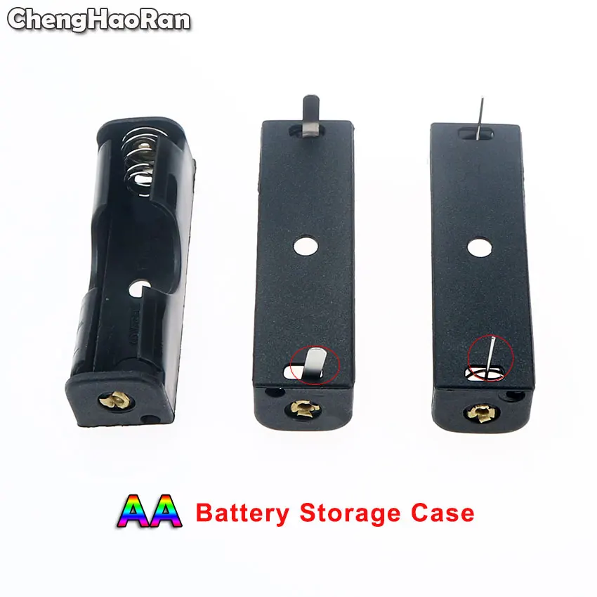 ChengHaoRan 1 шт. Размер AA аккумулятор ящик для хранения держатель с Pin PCB пружинным
