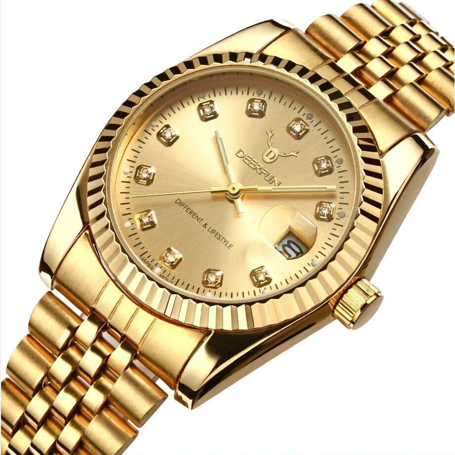 Швейцарские часы oyster perpetual Rolexable datejust MIYOTA, кварцевые классические деловые золотые часы с алмазной поверхностью reloj hombre