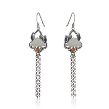 

Tai ke tai 925 Silver Ornaments Earrings Ear Stud Tassels Small Jewelry Wholesale