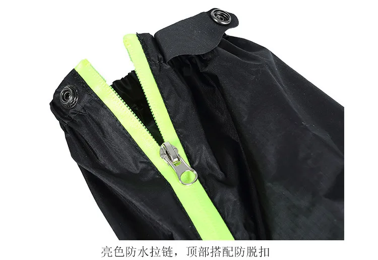 Ji Rock Hiking Mountain Climbing Lightweight Nylon Silica Gel Gaiters Outdoor Waterproof Dustproof Sand-proof Off-road Run Leggu