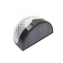 Солнечный забор огни, декоративные огни Светодиодный садовый свет, водонепроницаемый Солнечный свет беспроводной открытый свет