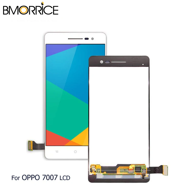 

LCD For OPPO R3 R7007 7007 Touch Screen Digitizer Full Assembly Replacement Parts White No Frame 5.0'' 1280x720