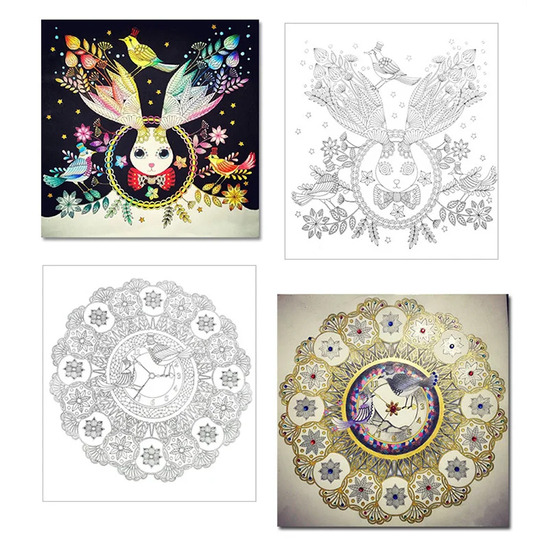 1-Pc-24-Pages-Mixed-Styles-Relieve-Stress-Kids-Adult-Art-Mandalas-Painting-Drawing-Toys-Secret (4)
