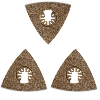 

3PCS Carbide Oscillating Tool Saw Blades Kits Tile Grout Removal Universal Multi Tool Saw Blades