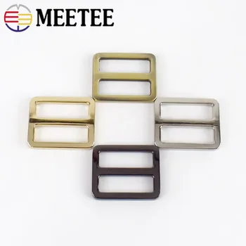 

10/20pcs 25mm Webbing Straps Metal Slider Tri Glide Adjuster Buckles Bag Shoes Belt Clasp Hooks DIY Leather Accessories F4-4