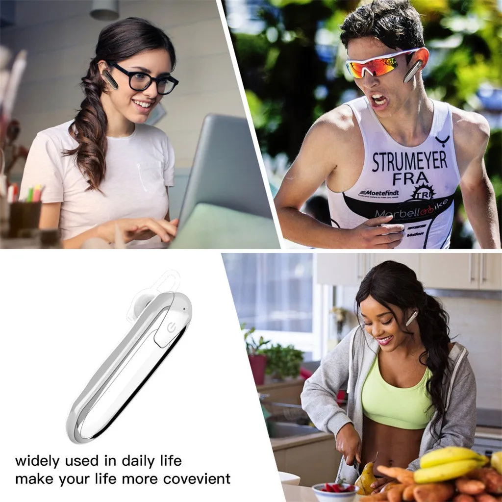 Беспроводной наушник крепление наушников с Bluetooth наушники один Handfree с микрофоном для вождения один наушник гарнитура время разговора