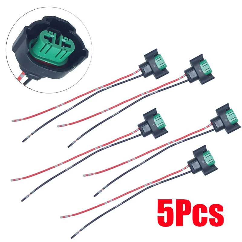 

5Pcs Wiring Harness Connector LED Foglight Head Light Lamp Bulb Socket Accessory