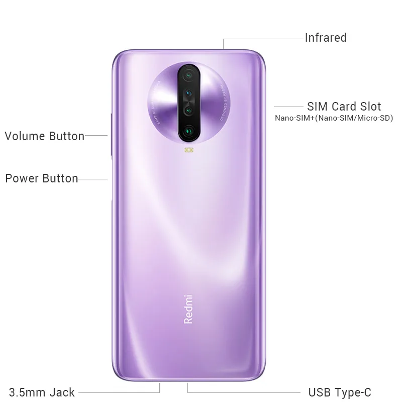 Смартфон Xiaomi Redmi K30 8 ГБ 256 Восьмиядерный процессор Snapdragon 730G 64 мегапиксельная