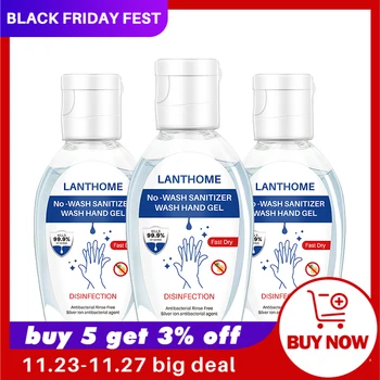 

3pcs/50ml Portable Antibacterial Hand Sanitizer Gel No Alcohol Soft Advanced Instant Cleaning Disposable Hand Sanitizer Liquid