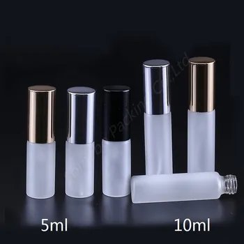 

6pcs 5ML 10ML Tube Frosting Perfume Bottle Glass Sample Spray Bottle Atomizing Spray Liquid Container