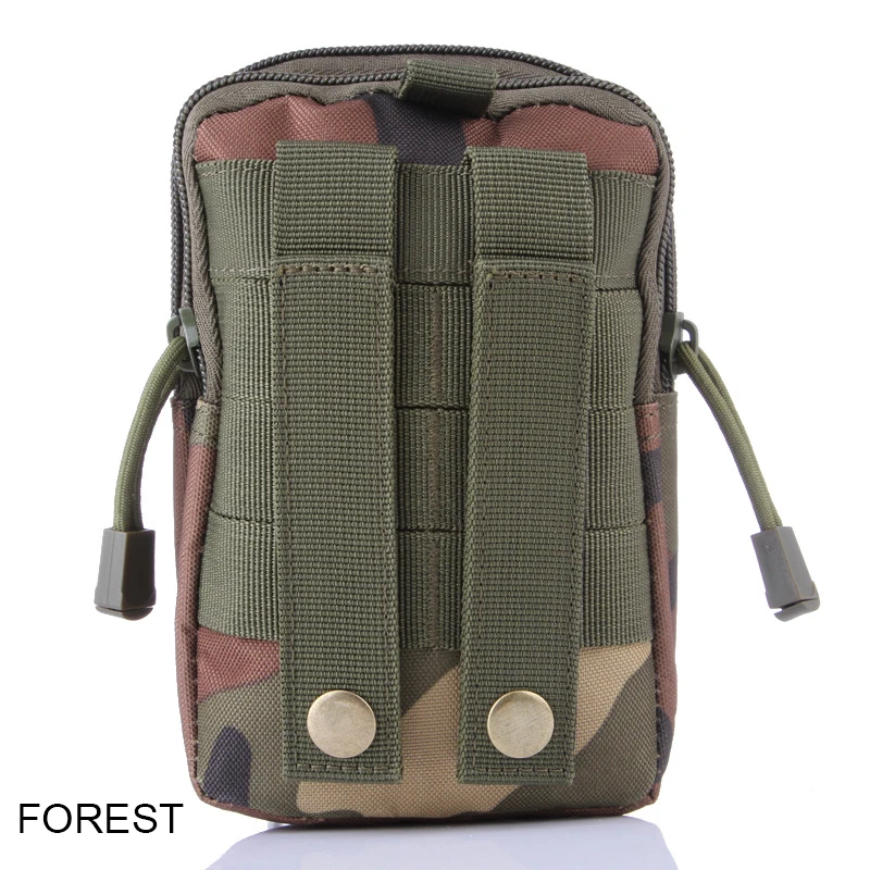 Forest IKSNAIL тактический Чехол Molle охотничьи сумки поясная сумка Военная Тактическая упаковка наружные сумки чехол Карманный Камуфляж сумка для Iphone - Цвет: Forest
