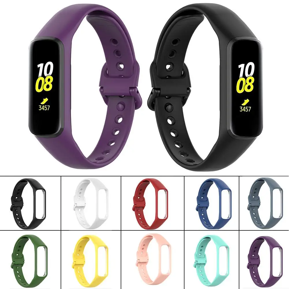 

Newest Silicone Watch Strap Wrist Band Strap For Samsung Galaxy Fit-e R375 Smart Bracelet Original Style Watch Strap Accessories