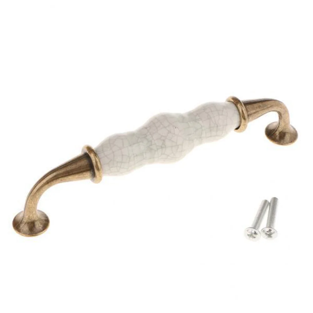 

5pcs Vintage Elegant Cabinet Closet Drawer Pull Knobs Door Handle 128mm Hole
