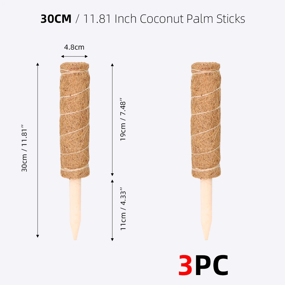 extensão jardim coir totem coco palma pilar