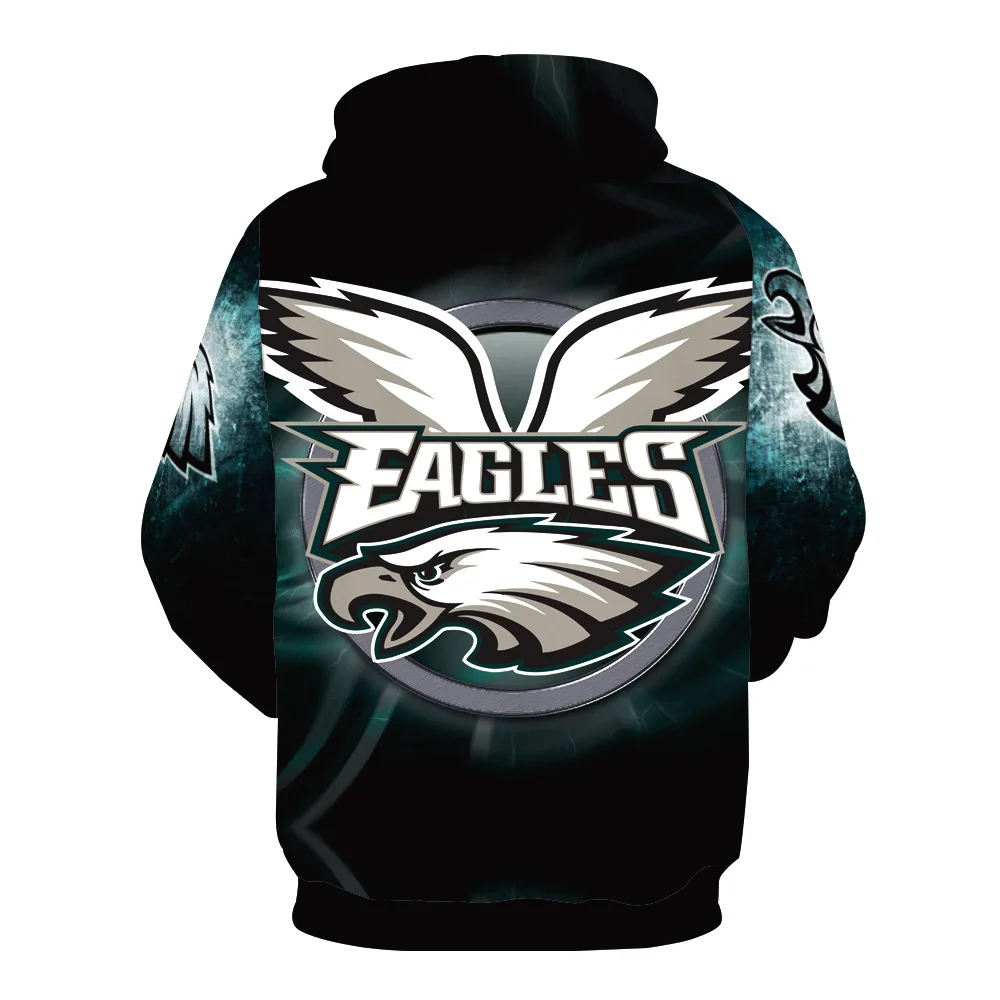 Philadelphia Eagle, оливковая команда, принт со шляпой, карман, вставка, мужская мода, шляпа, Мужская защита, блузка, толстовки
