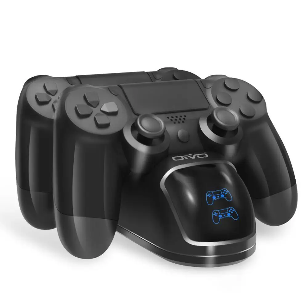 Док-станция для зарядки контроллера PS4 Для игровой станции 4 двойная подставка для зарядного устройства с дисплеем состояния для PS4/PS4 Slim/PS4 Pro