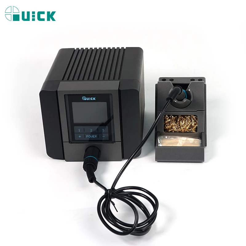 Quick TS1200A Lead Free BGA Soldering Iron Station LED Display with One Soldering Tip for Phone Motherboard Repair