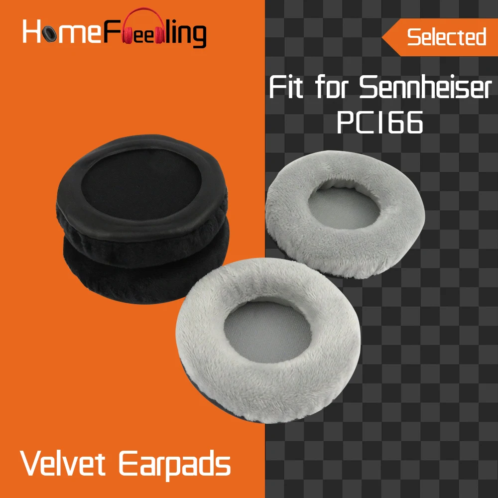 Homefeeling Earpads for Sennheiser PC166 Headphones Earpad Cushions Covers Velvet Ear Pad Replacement