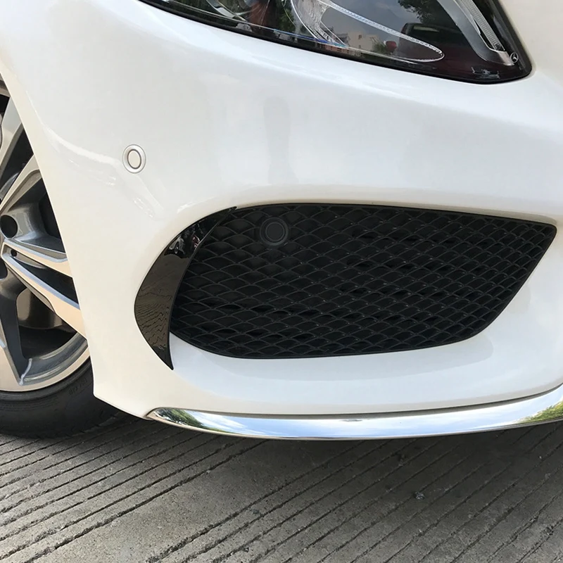 Передний бампер разветвитель Canard вентиляционное отверстие Накладка для Mercedes Benz C