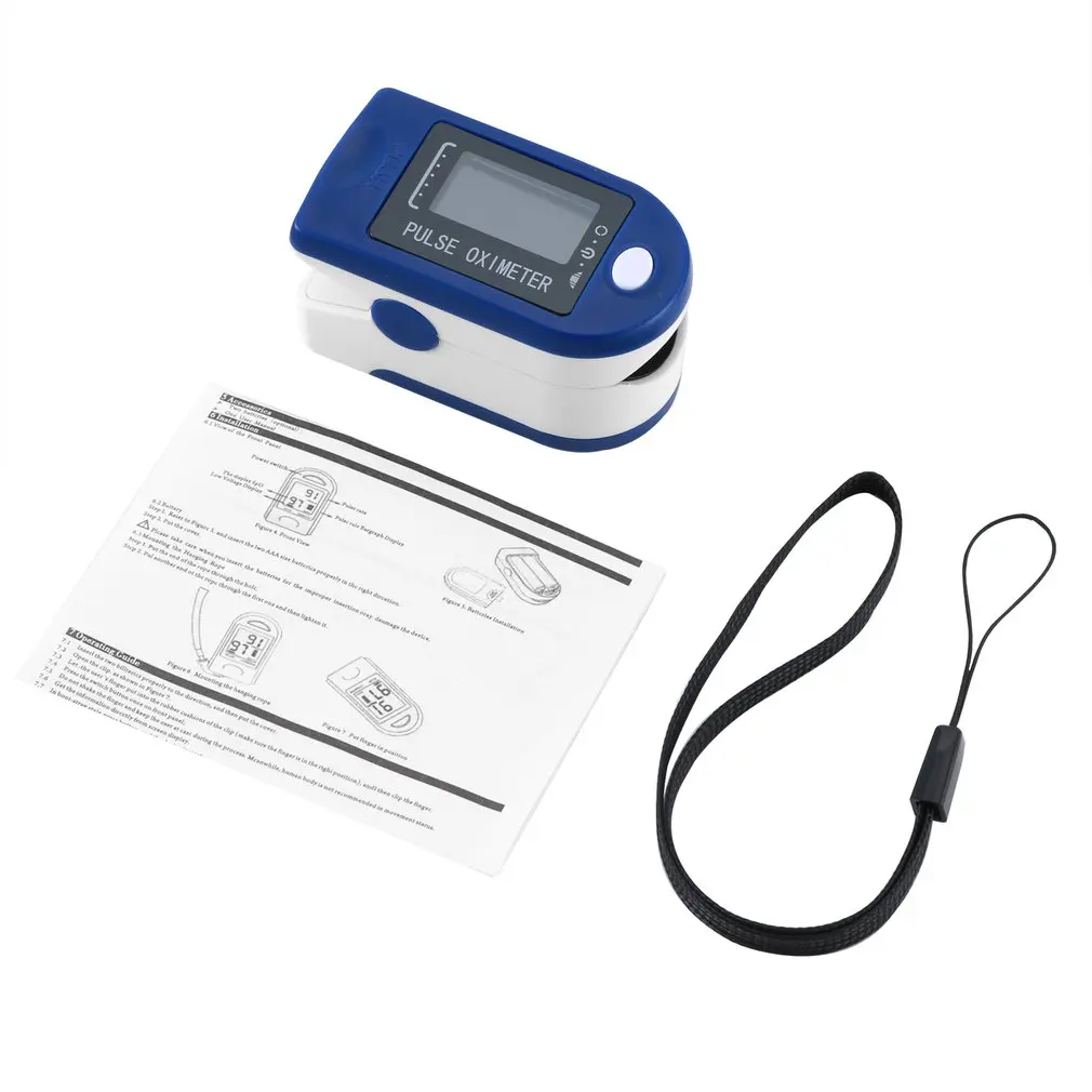

Portable Finger Pulse Oximeter Blood Oxygen Saturation meter Fingertip Pulsoximeter SPO2 Monitor Oximetro dedo Oximeter with box