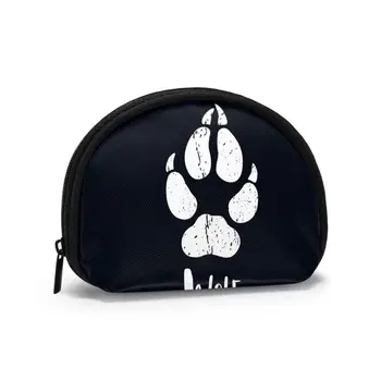 

Women's Wallet Short Women Coin Purse Fashion Wallets For Woman Card Holder Small Ladies Wallet Female Wolf Foot Trace