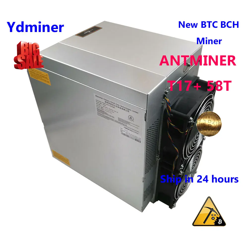

Antminer T17+ 58T SHA-256 new ASIC miner Bitcon miner BTC BCH 7nm is better than whatsminer S17 + innosilicon t3 + Avalon 1047 1066